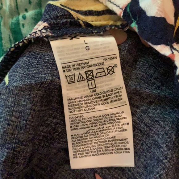 Tropical Ruffle Cami Top - Picture 7 of 9